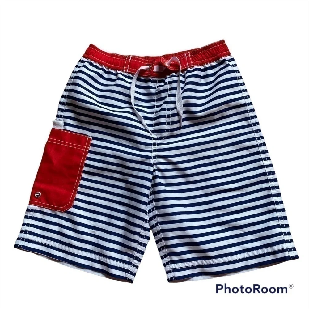 Hanna Andersson Swim Trunks Shorts Sz 110 5 Mesh Lined Bathing Suit Kids Toddler